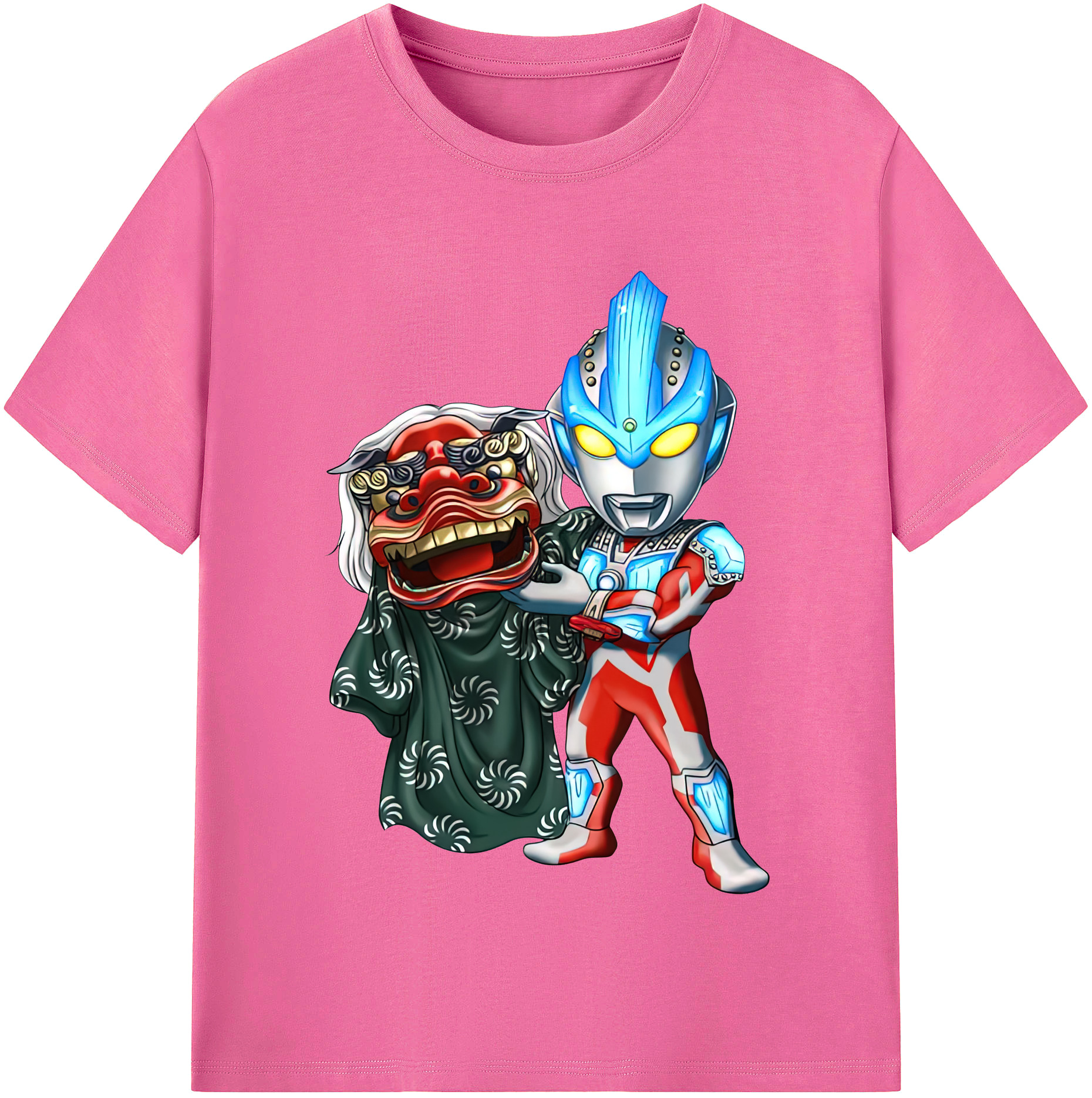 （画像用） ウルトラマン Ultraman レディースカジュアルプリントTシャツ（綿100％）